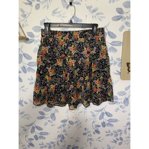 Loft Floral Print Above The Knee Skirt Size S - Picture 2 of 6